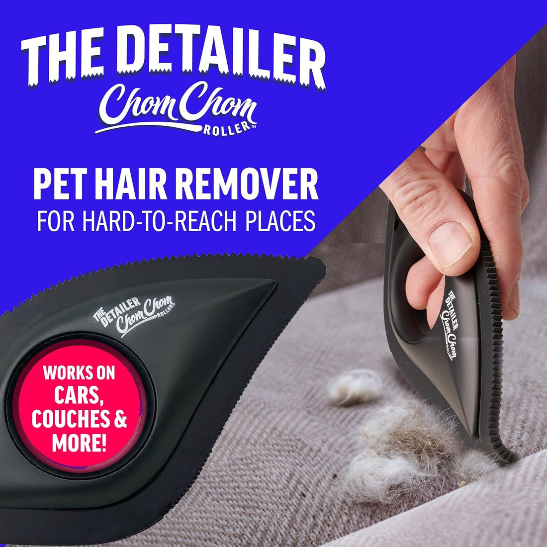 ChomChom Roller Detailer- Scraper for Pet Hair Remover and Lint