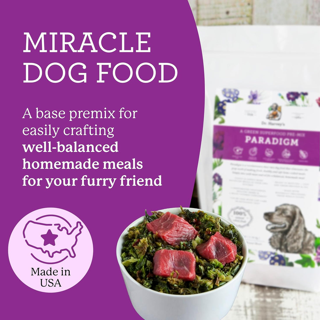 Dr. Harvey's Paradigm Green Superfood Base Mix for Dogs (6 lb)