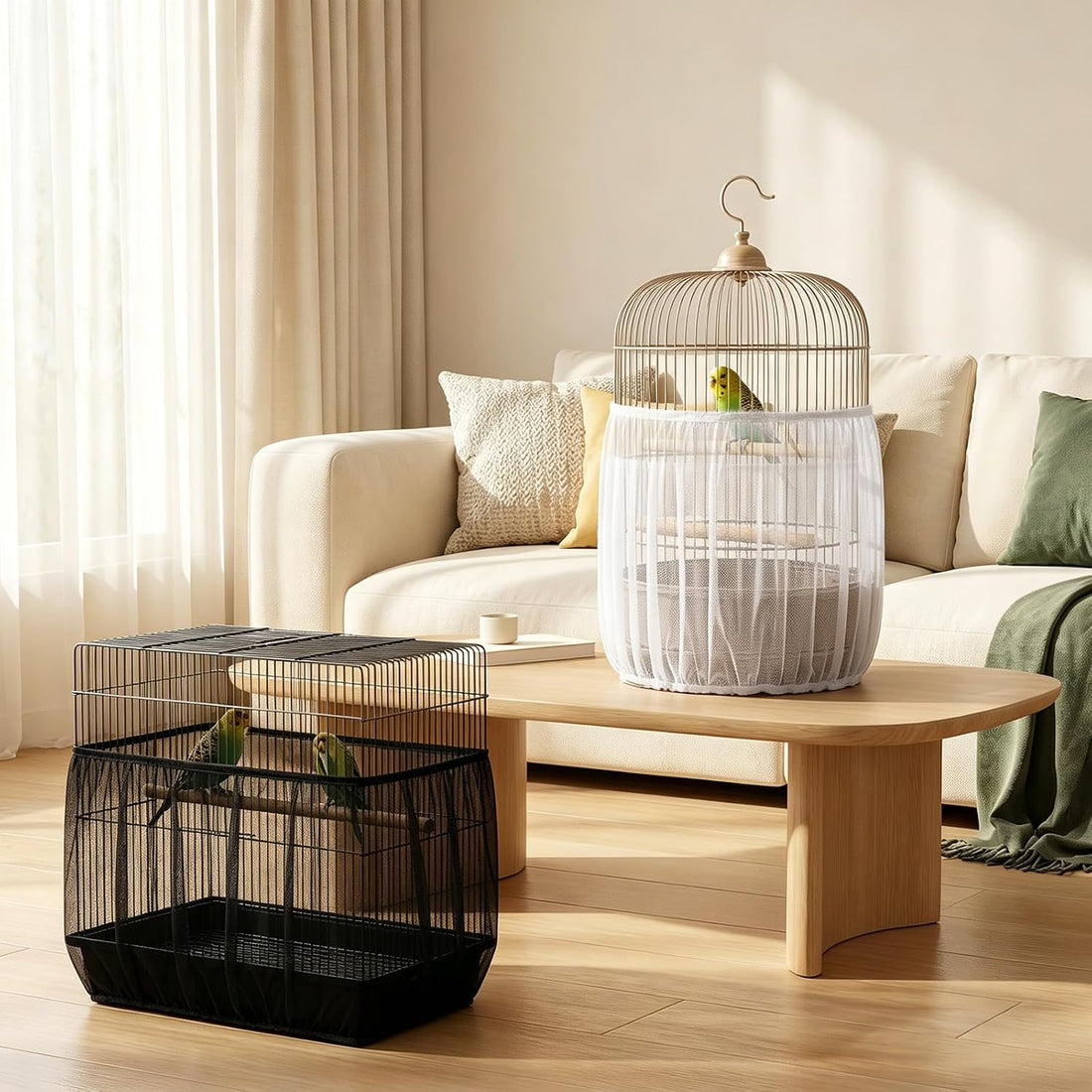 Amaxiu 4 Pack Bird Cage Seed Catcher
