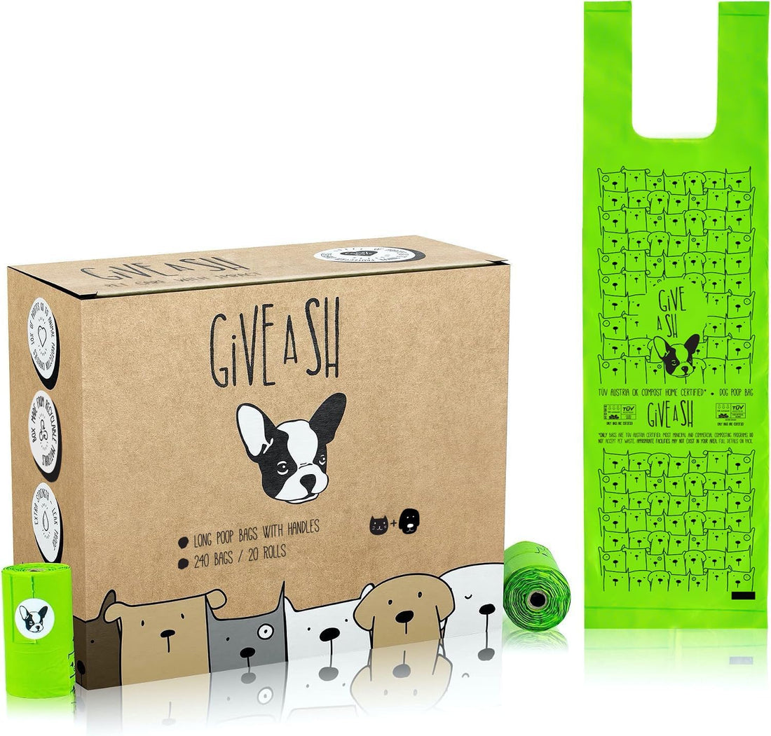 Dog Poop Bags with Handles - TÜV Austria OK compost HOME certified