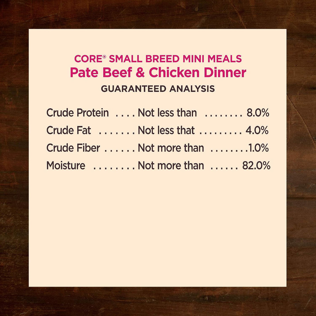 Wellness CORE Small Breed Mini Meals Pate Adult Wet Dog Food