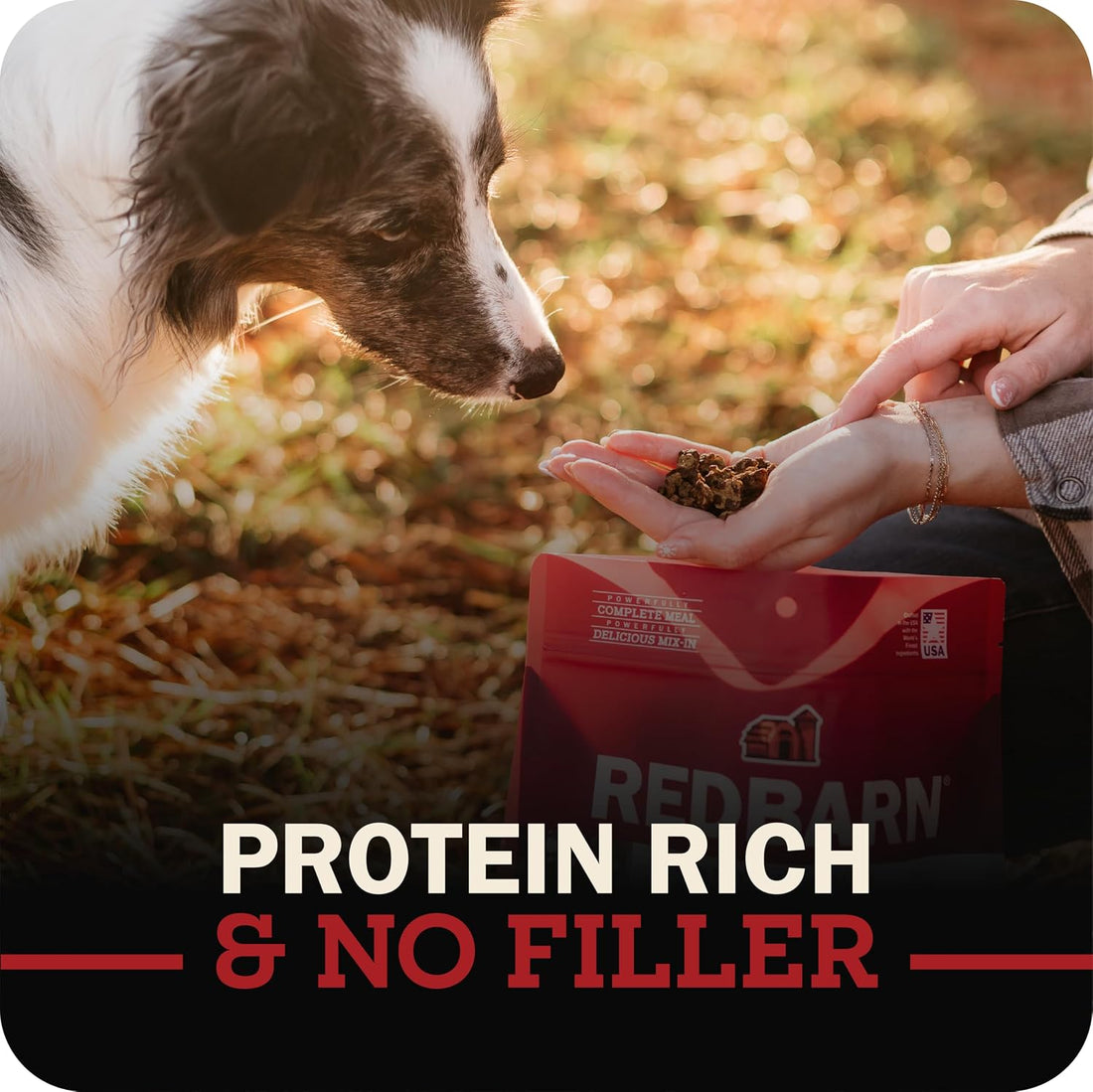 Redbarn Powerfood Air Dried Dog Food 2 lbs High Protein Beef and Lamb