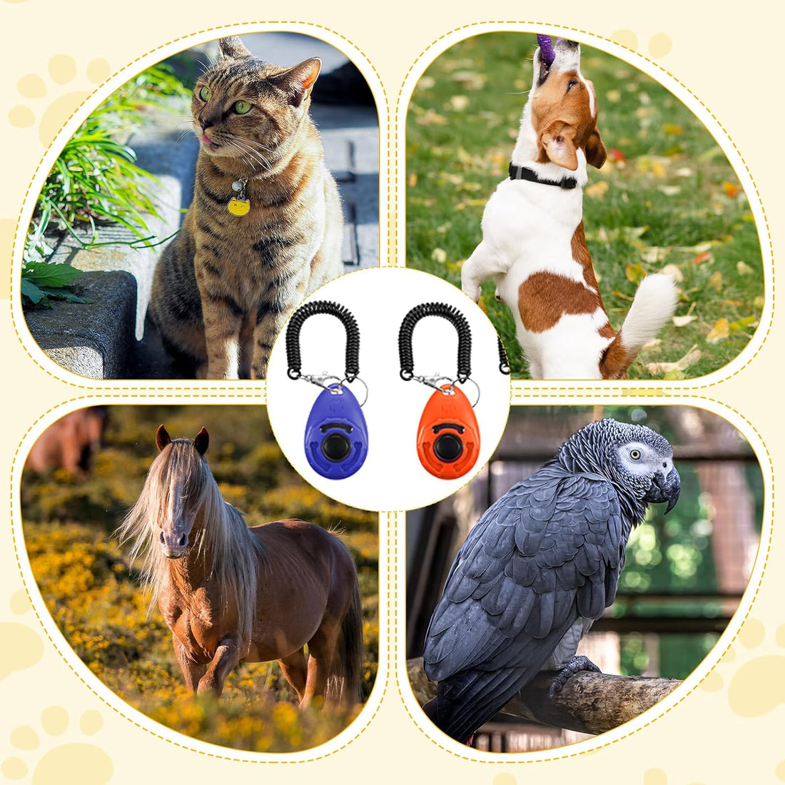 30 Pcs Dog Training Clicker, Pet Behavioral Training Clickers