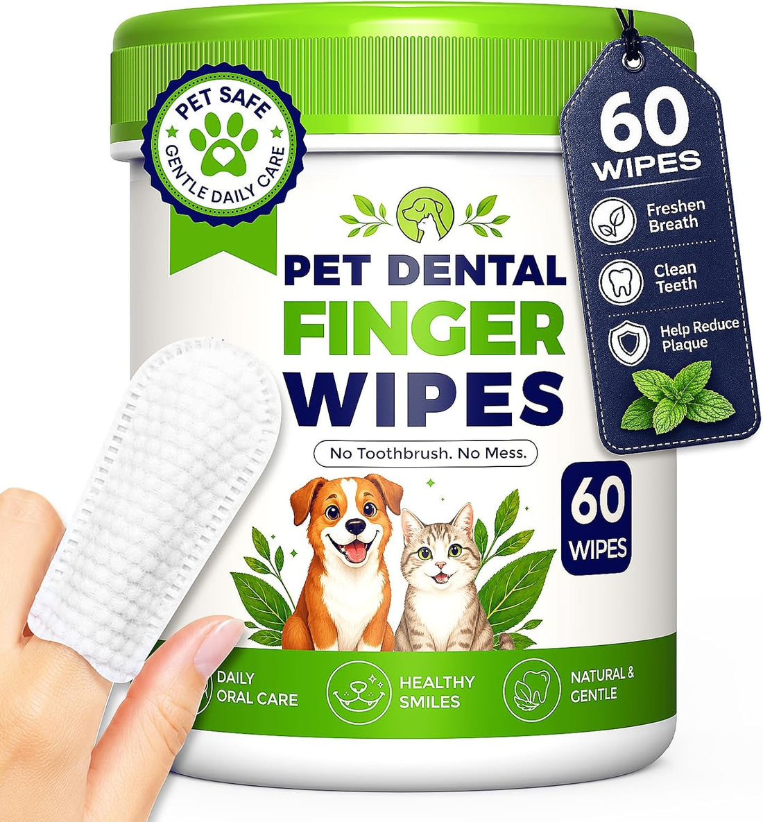 Dog Dental Wipes for Teeth Cleaning
