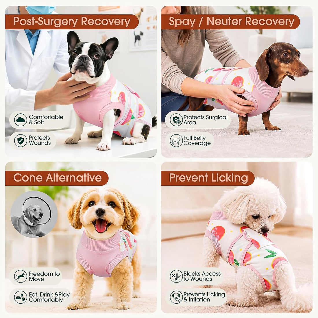 Kuoser Recovery Suit for Dogs Cats