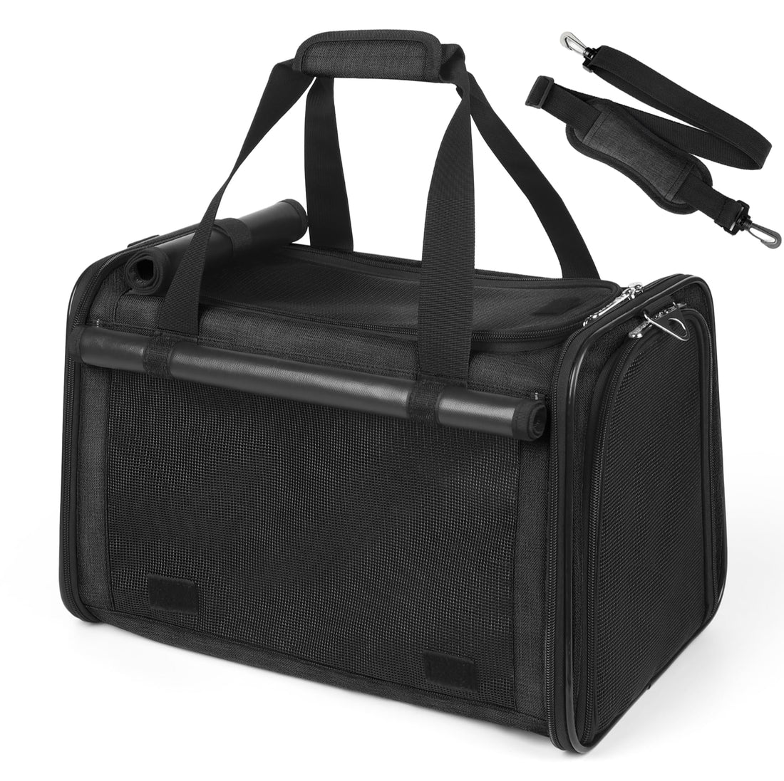 YUDODO 25lbs Cat Carrier Lightproof Soft Sided Pet Carrier for Large