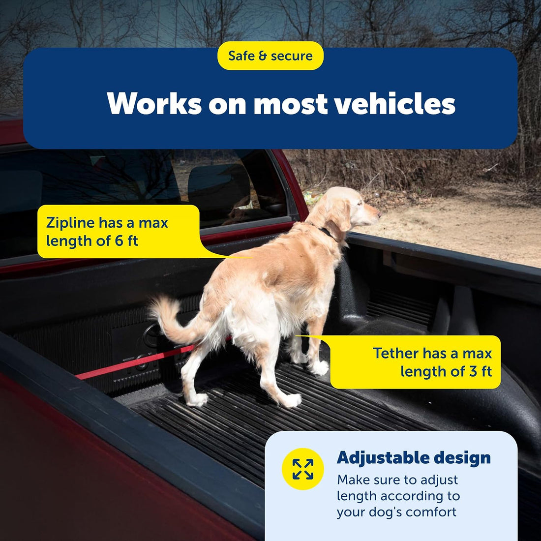PetSafe Happy Ride Dog Zipline Car Leash