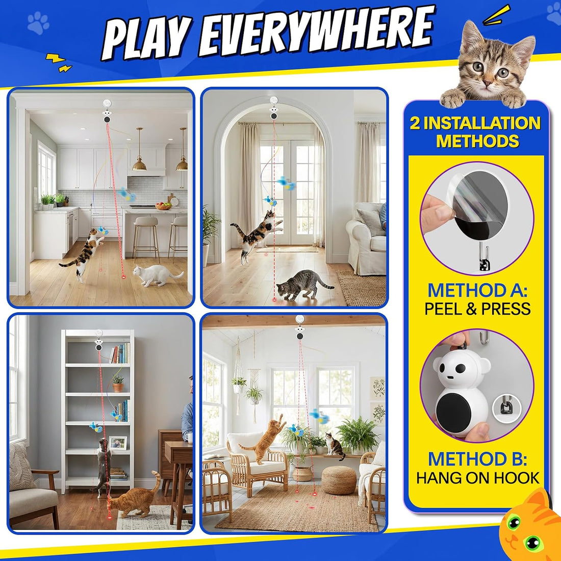 Interactive Cat Toy for Indoor Cats