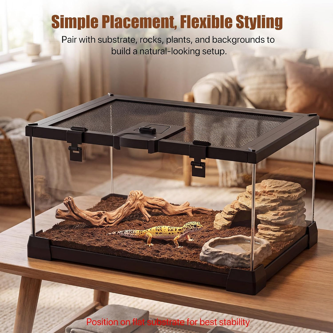Reptile Resin Wood Decor for Terrarium