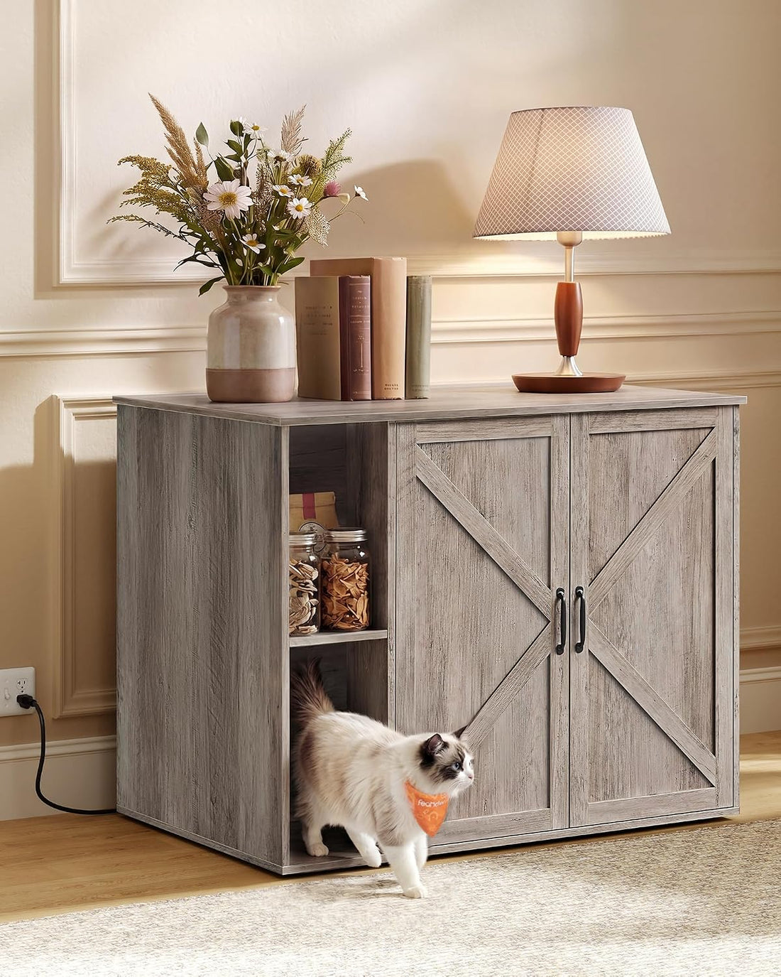 Feandrea Cat Litter Box Enclosure