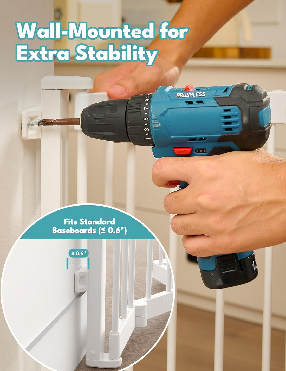 No Pawblems Retractable Safety Gate