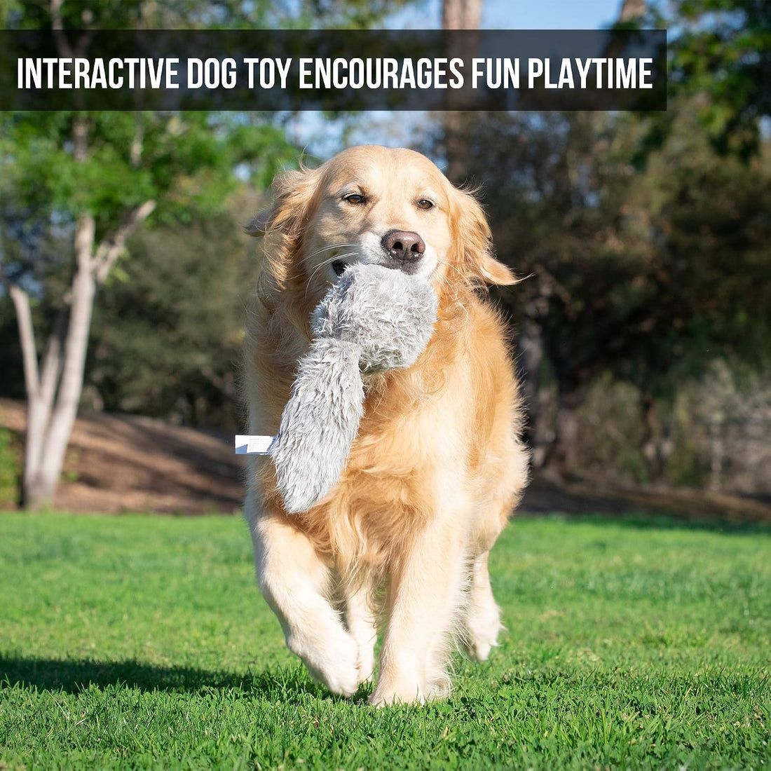 Hyper Pet Doggie Tail Interactive Plush Automatic Dog Toy, Wiggles