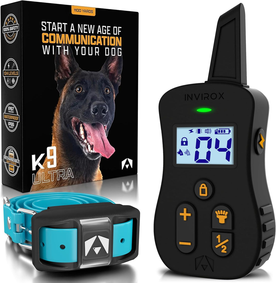 INVIROX Ultra K9 Dog Training Collar with Remote