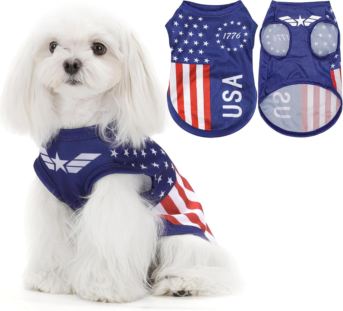 American Flag Inspired Dog Vest: Perfect Dog Shirt