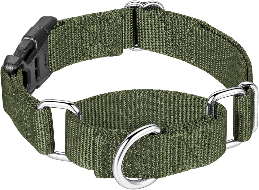 Mikivery Martingale Collar for Dogs Nylon Dog Collar with Quick