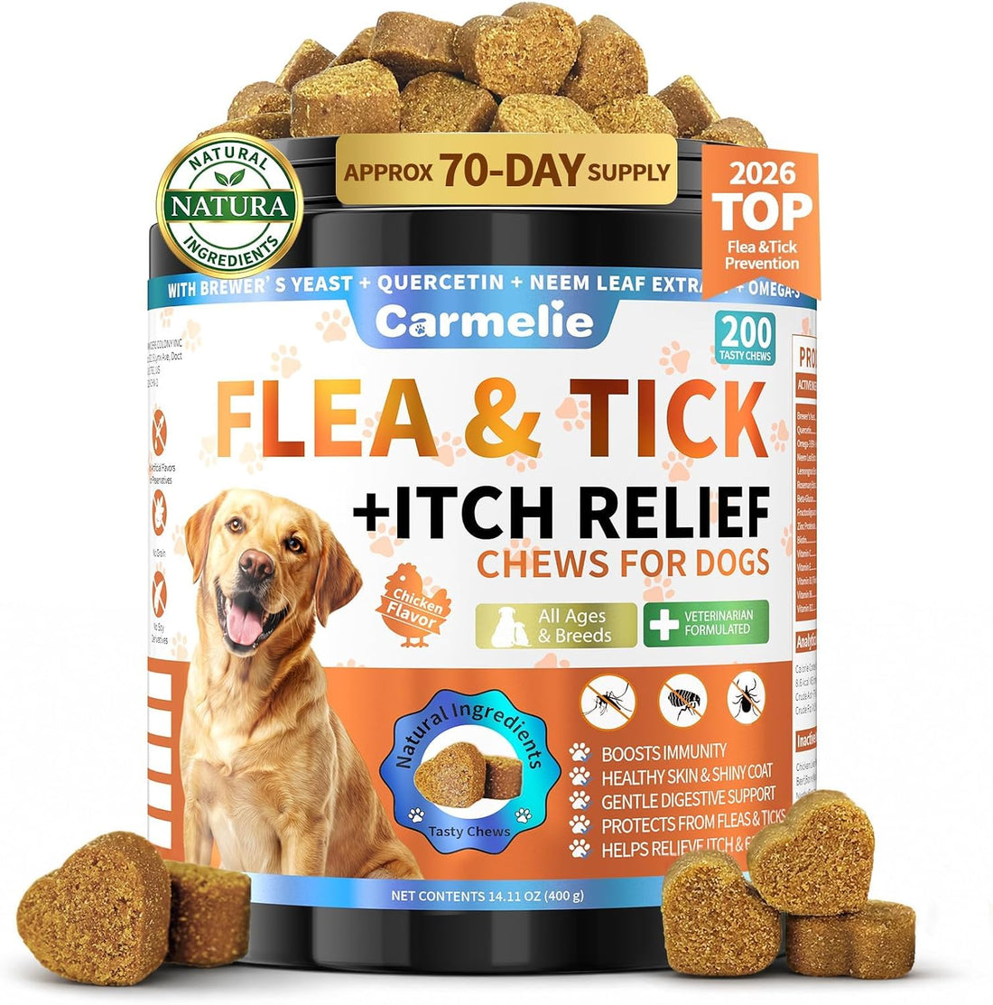 Carmelie Flea and Tick Prevention for Dogs