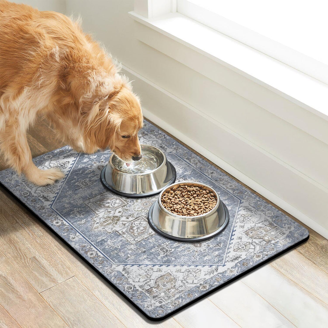 Dog Food Mats for Floors Absorbent, Pet Cat Food Mat