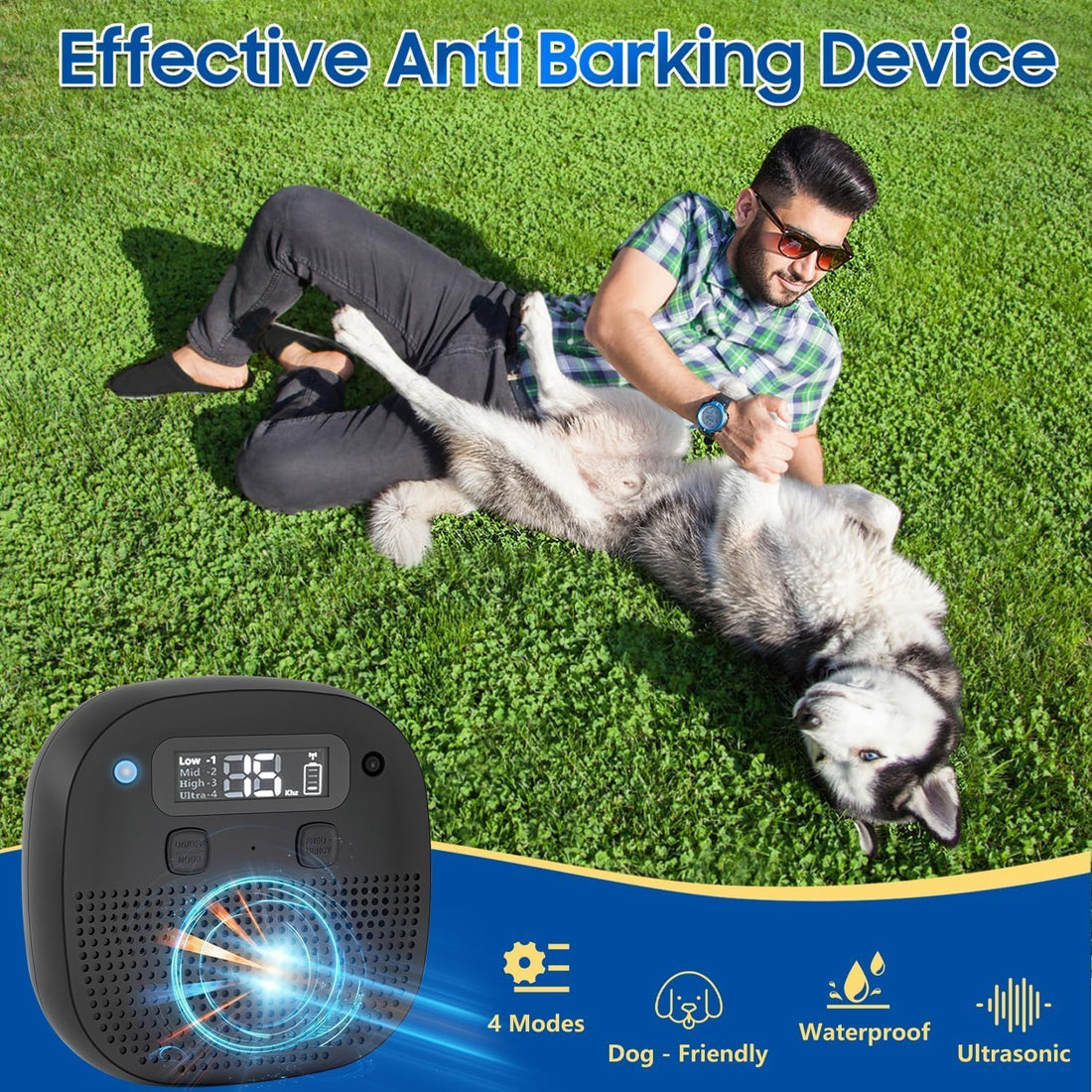 Tetra Anti Barking Device for Dogs,Ultrasonic Dog Bark Deterrent