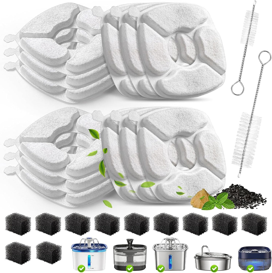 Cat Water Fountain Replacement Filters-12 Pack Cat Fountain Filters