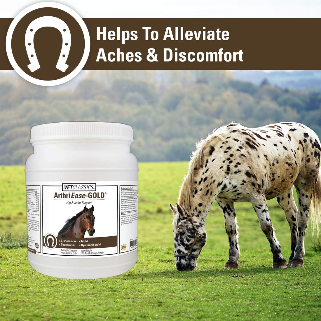 Vet Classics ArthriEase-Gold Joint Support for Horses - 2 lb, 4 Oz