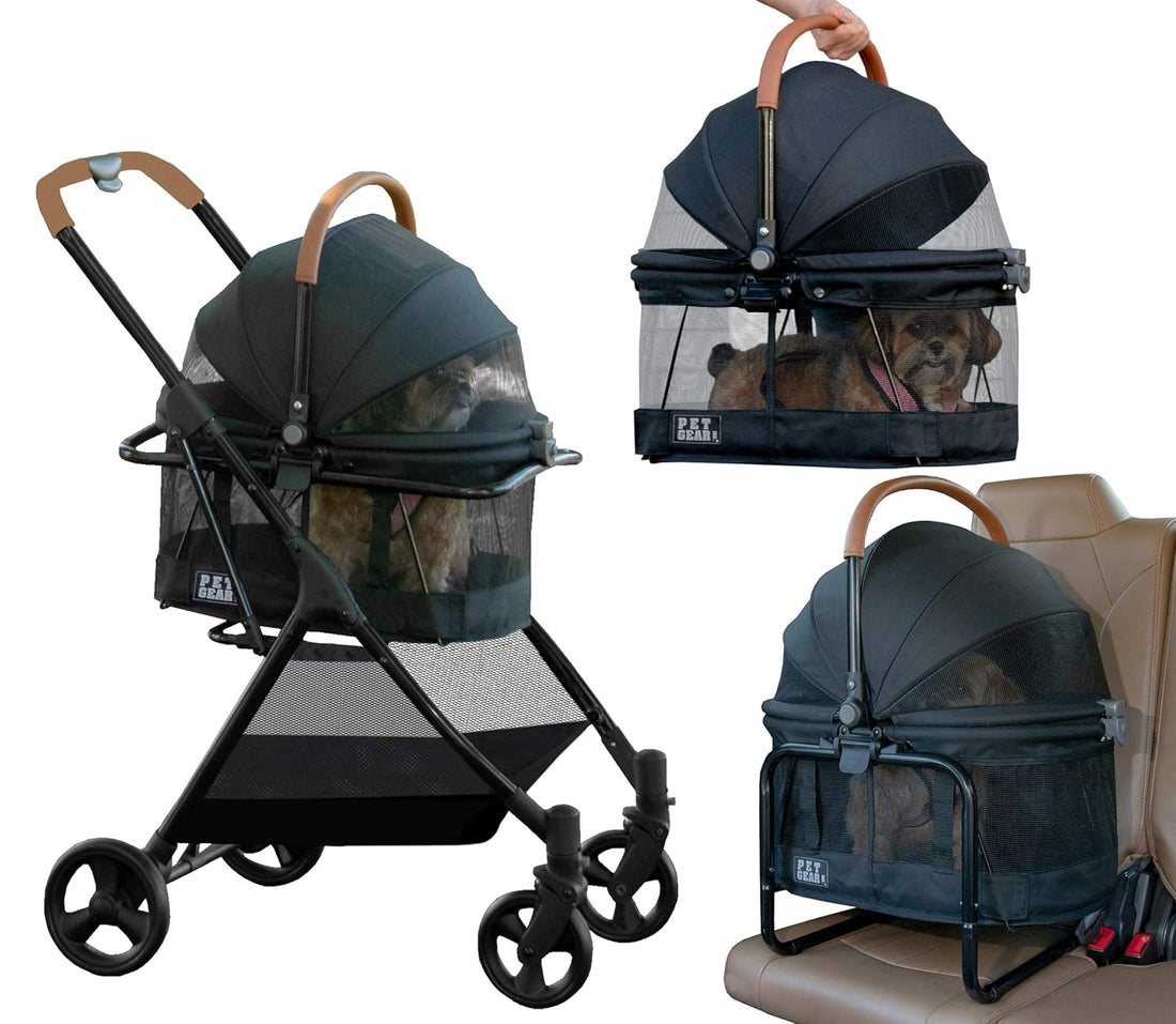 Pet Gear 3-in-1 Travel System View 360 Stroller, Onyx