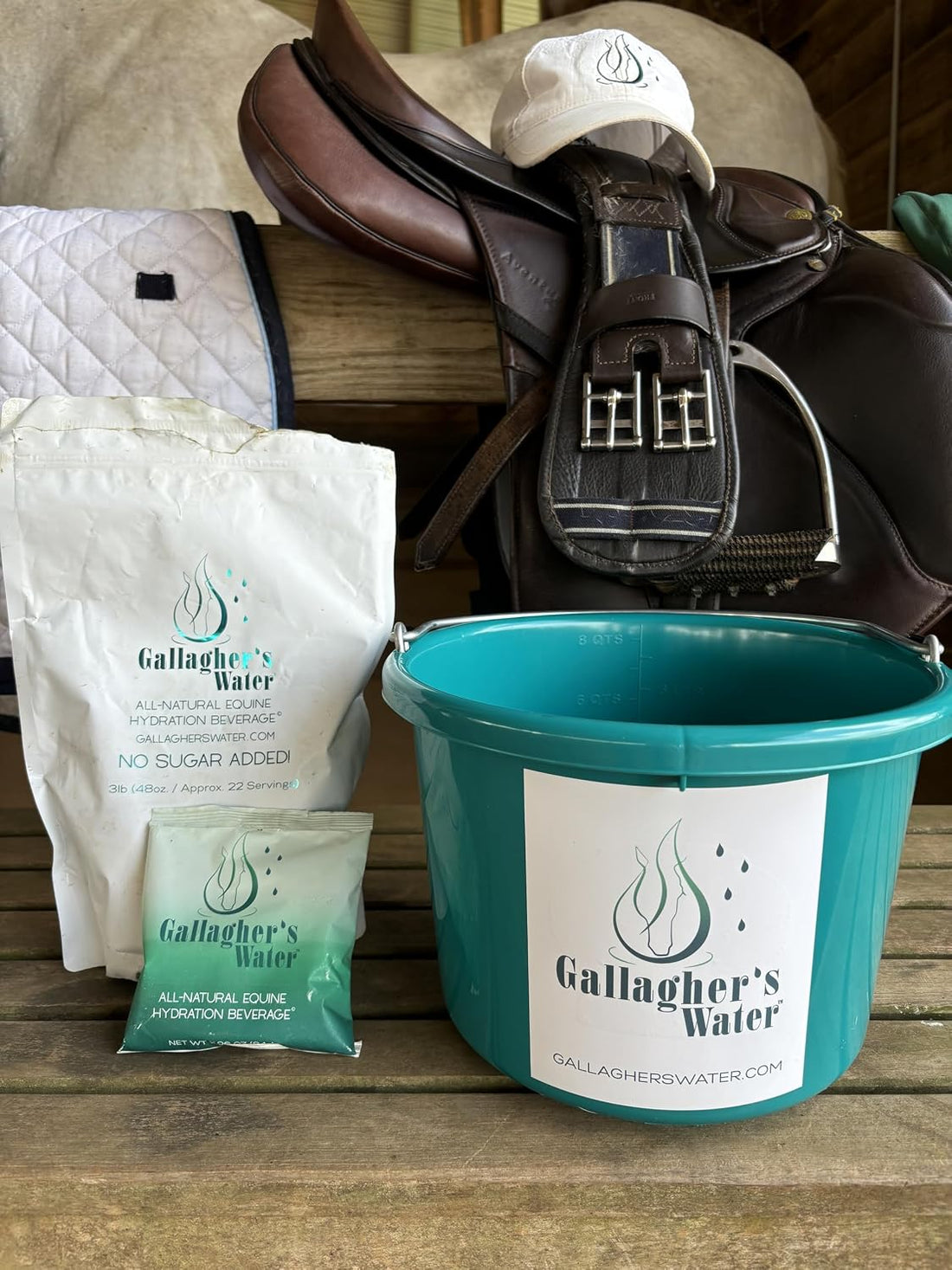 The GALLAGHER'S WATER Teal Bucket (2 Gallon)