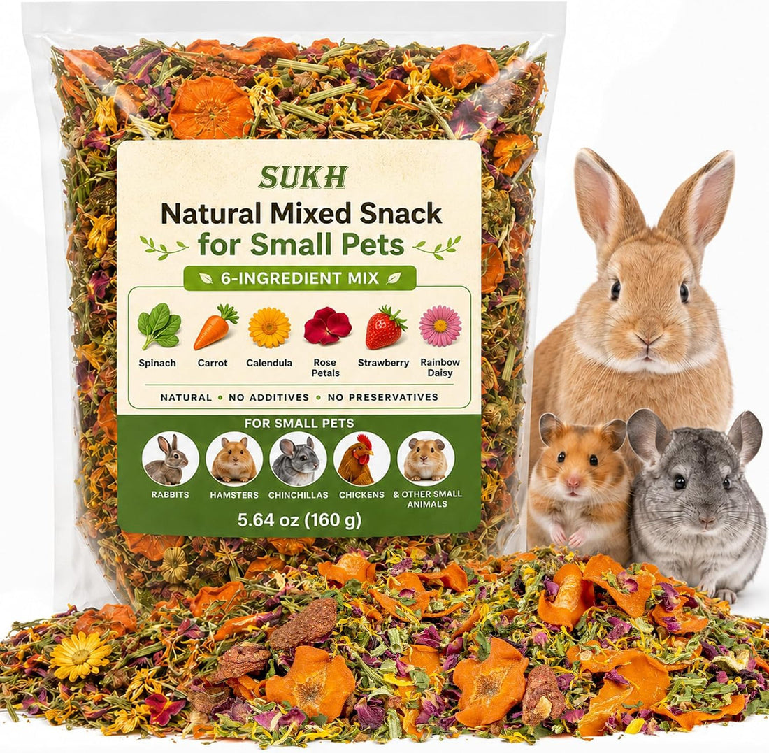 Sukh 5.64oz Natural Botanical Rabbit Treats for Guinea Pig & Hamster