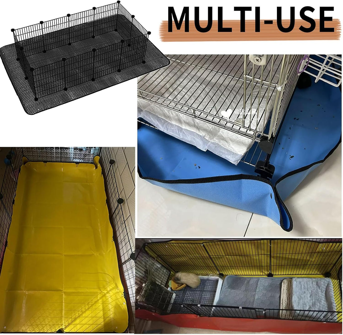 Oncpcare Waterproof Pet Playpen Mats for Rabbits 2 Pack, 59×39 in
