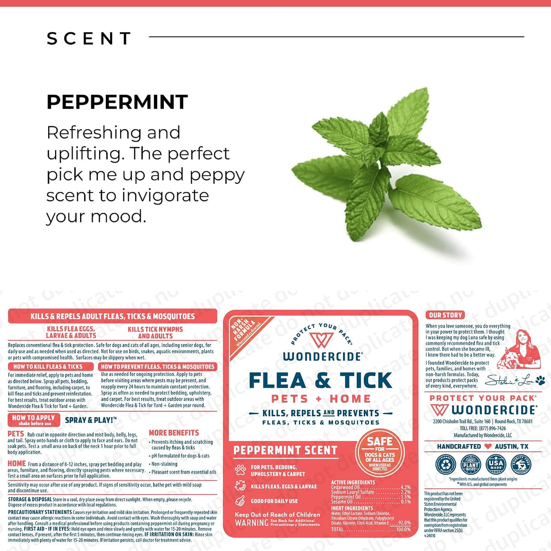 Wondercide - Flea Tick & Mosquito Spray for Pets & Home