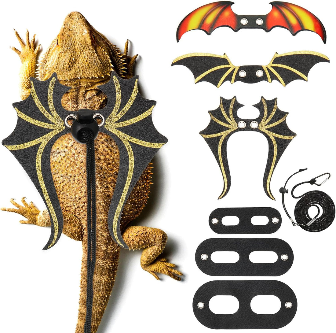 Halloween Bearded Dragon Leash and Harness Set, Lizard Accessories
