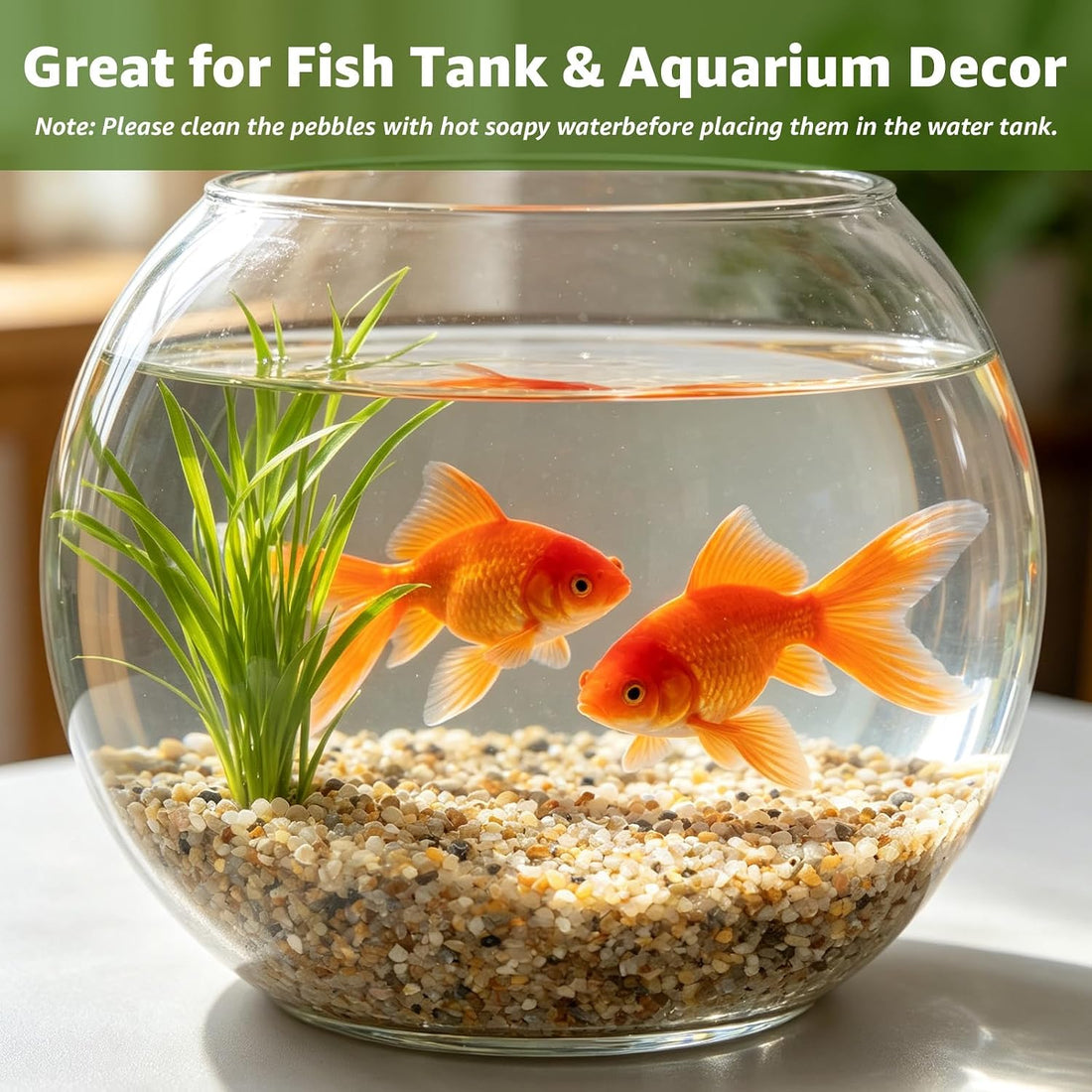 5 lbs Aquarium Coarse Sand, 1/12'' Premium Gravel and Substrate