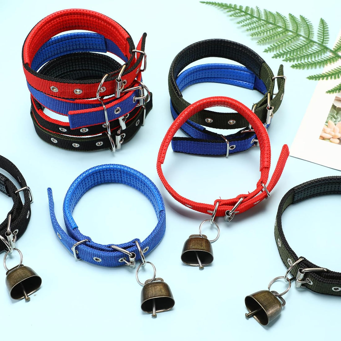 10 Sets Adjustable Goat Collars for Sheep Cows Horse Farm Animals