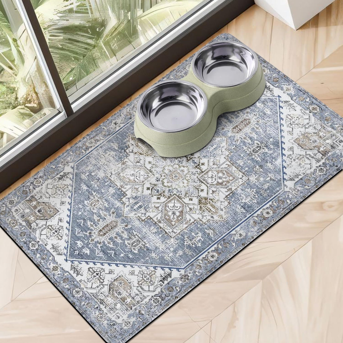 Dog Food Mats for Floors Absorbent, Pet Cat Food Mat