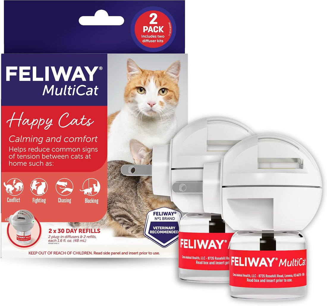 FELIWAY MultiCat Cat Calming Diffuser Kit (2 Pack)