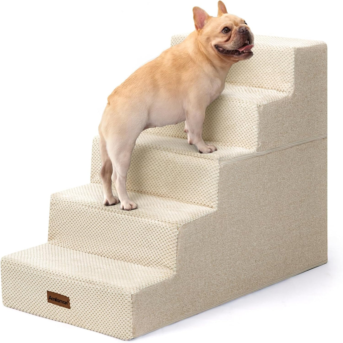 Aodisman Dog Steps for Bed or Couch,4-Step Pet Stairs for Small Dogs