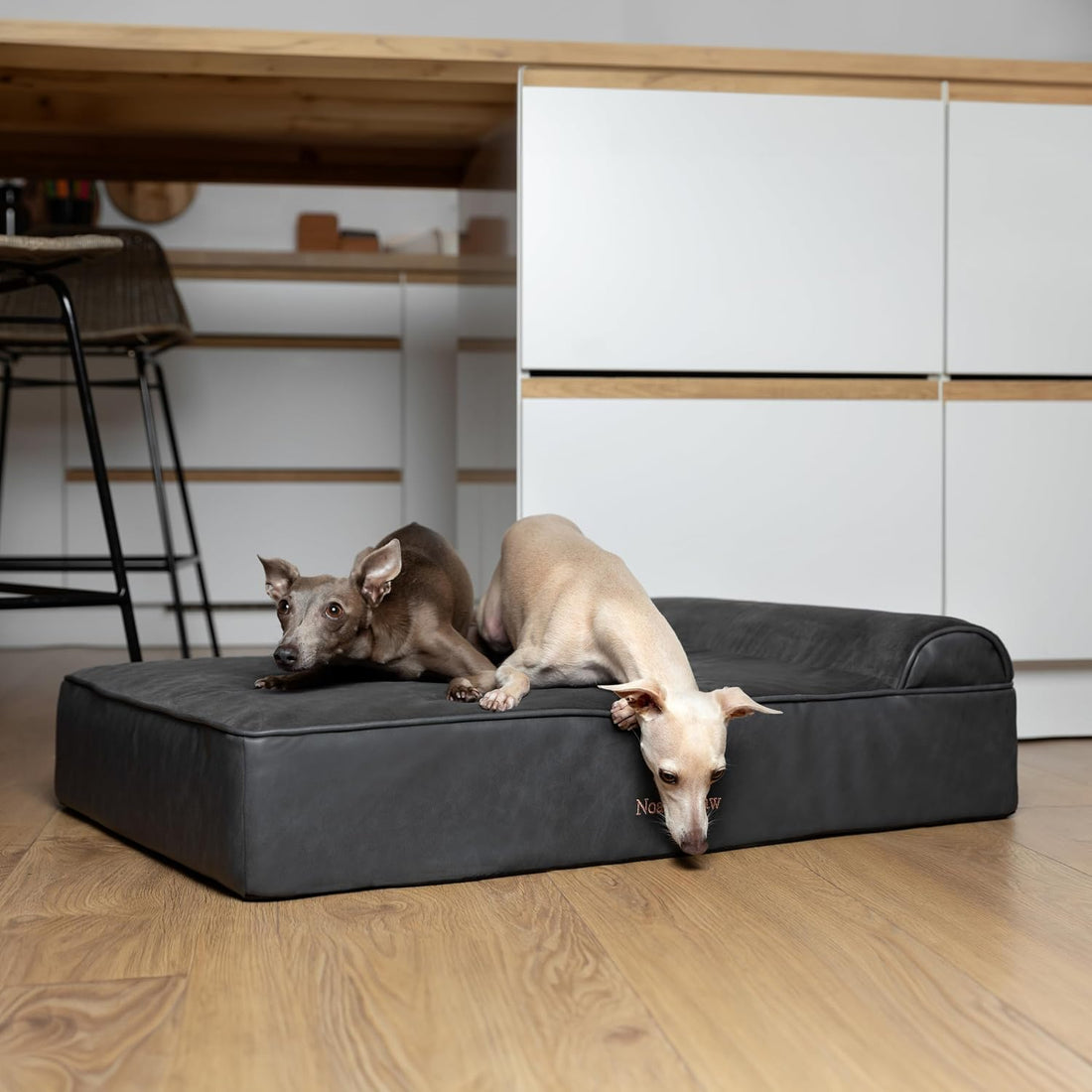 NOAH & PAW Large Dog Bed Orthopedic Memory Foam Cooling Gel 35x25x8.7