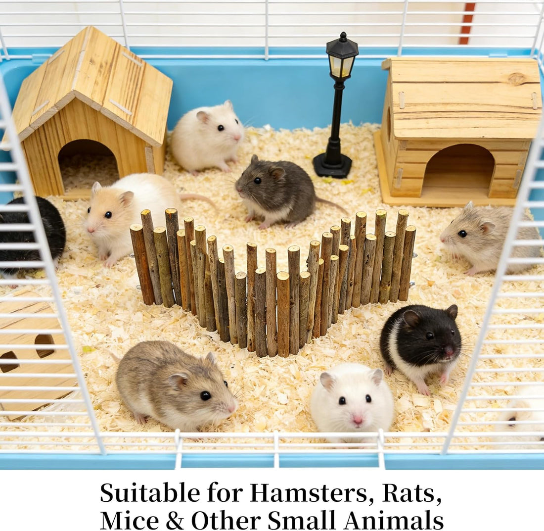 Bendable Hamster Bridge,12in Wooden Hamster Cage Accessory