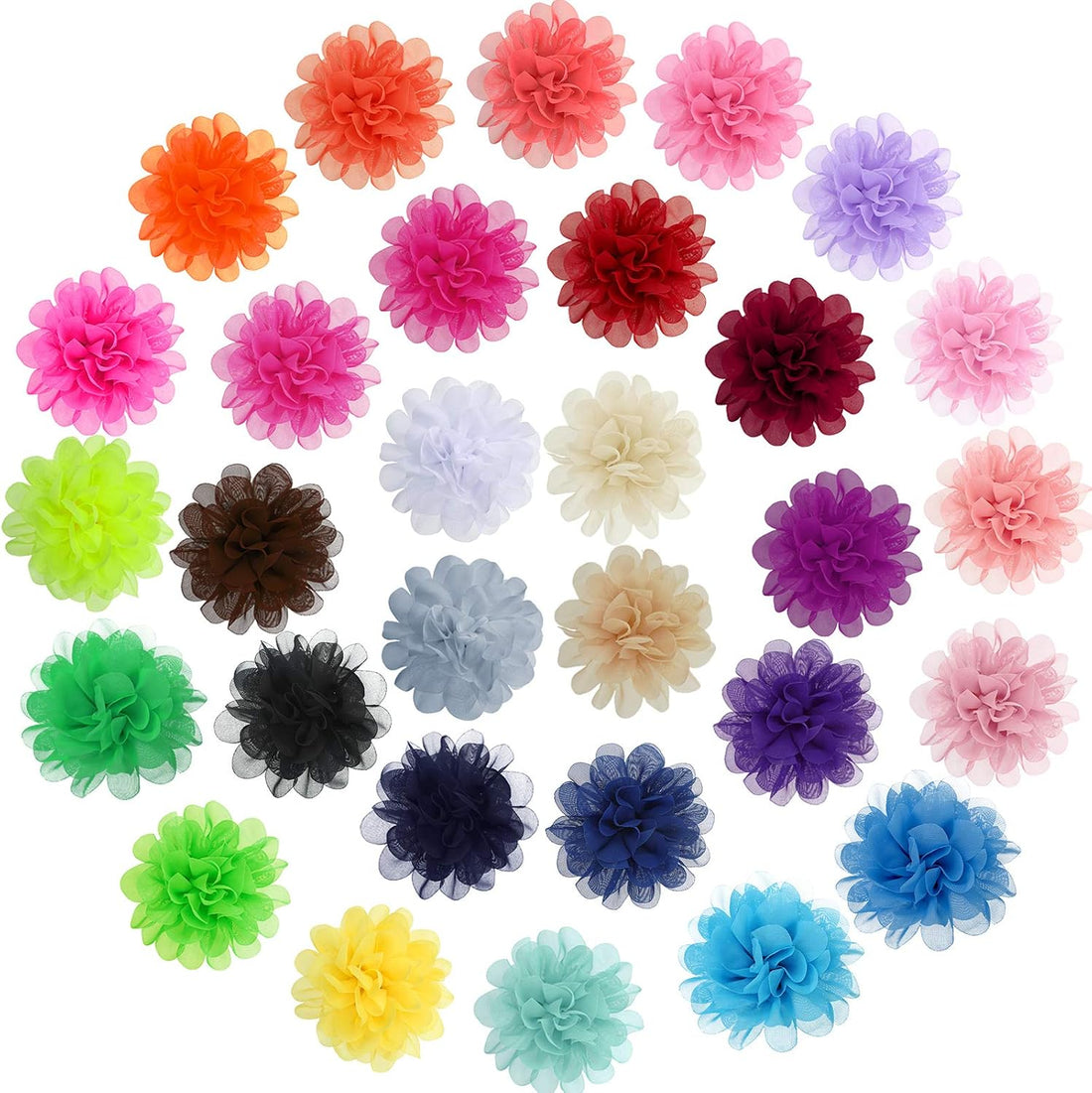 WILLBOND 30 Pcs Dog Collar Flowers Bulk for Puppy Cat Grooming