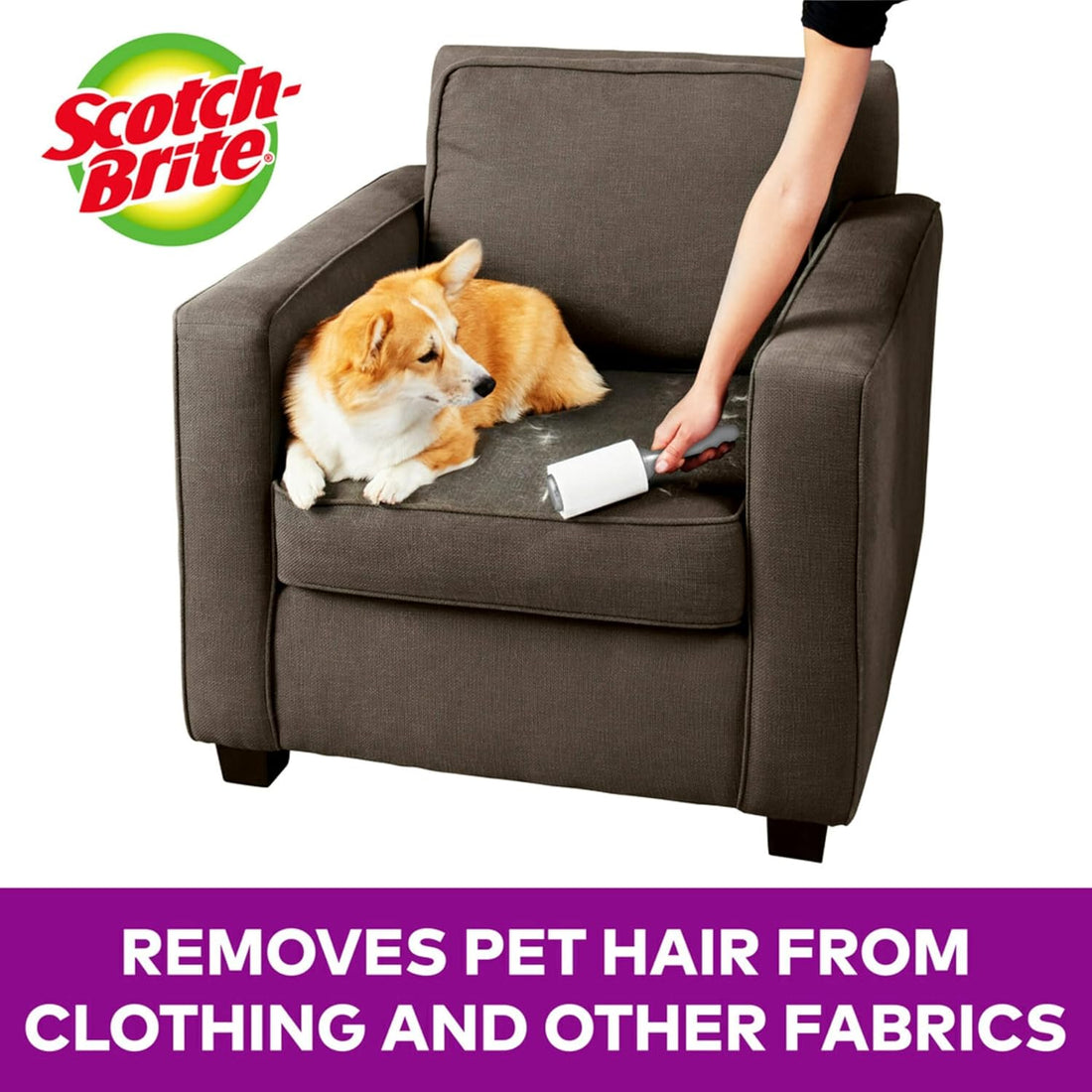 Scotch-Brite Pet Extra Sticky Lint Rollers 4 Rollers 48 Sheets Per