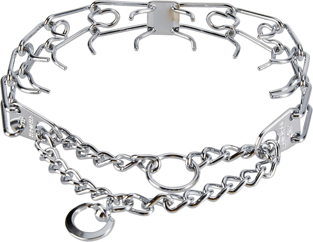 Herm Sprenger Dog Training Pinch Collar Chrome Plated Steel