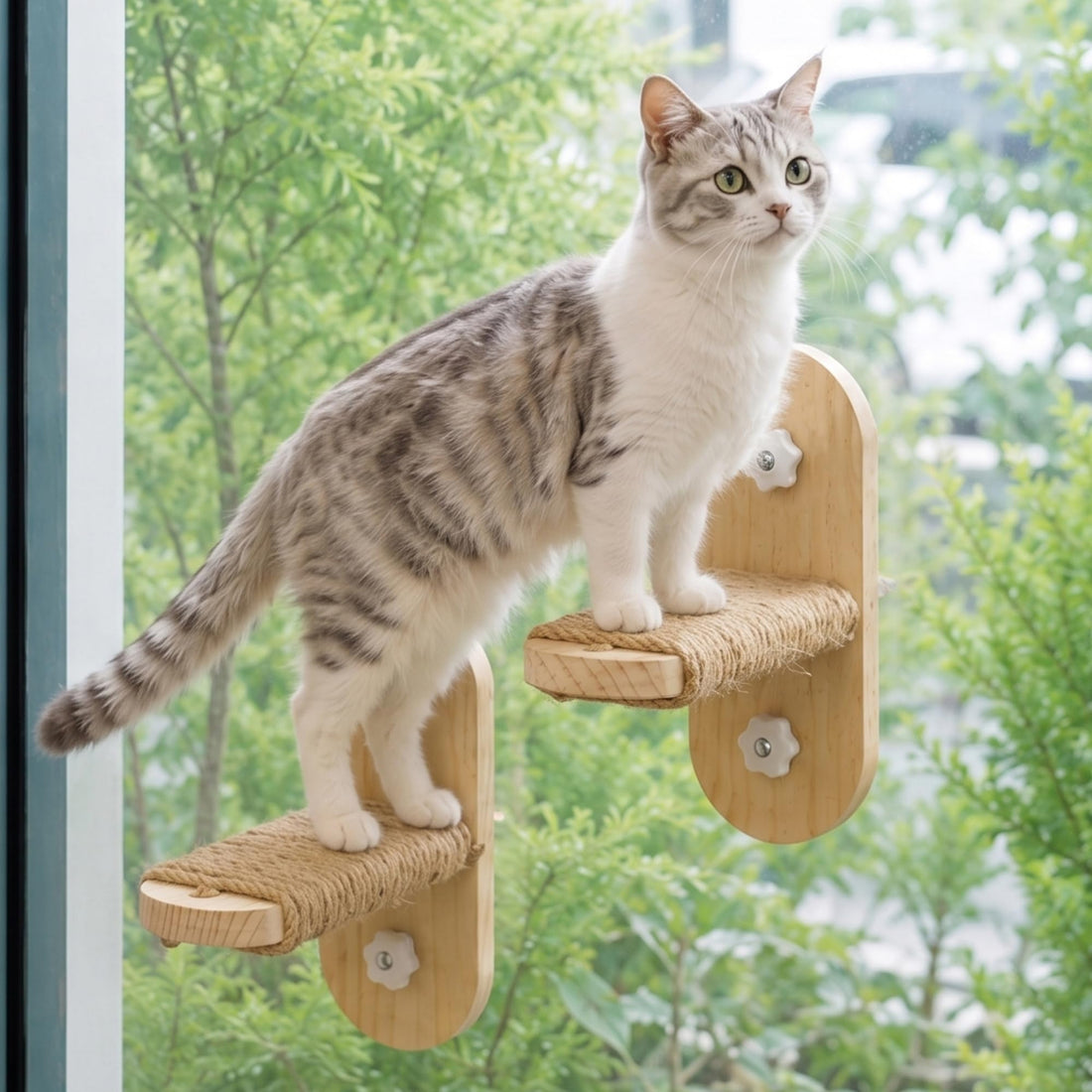 PETKARAY Large Cat Window Shelf