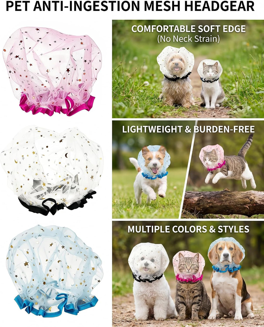 5 Ps Adjustable Mesh Dog Muzzle