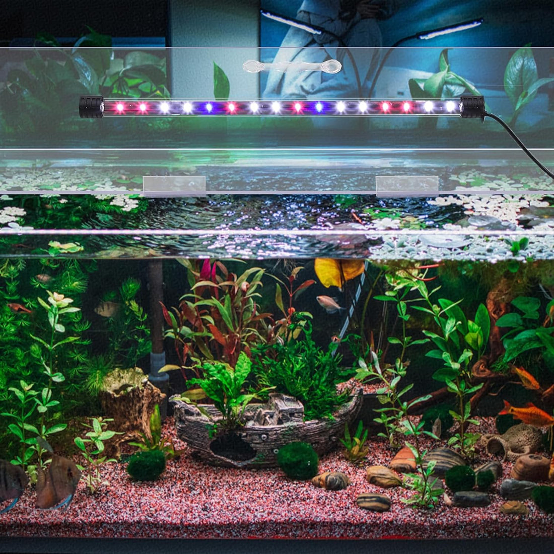 Sieral Aquarium Lids Canopy with LED Light, 3 Pcs