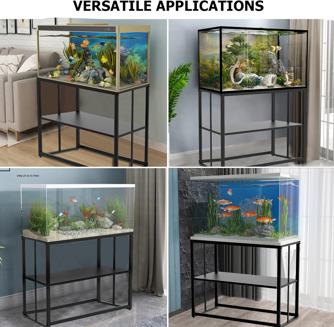 Likeem Fish Tank Stand Metal Aquarium Stand 40 Gallon Aquarium Turtle