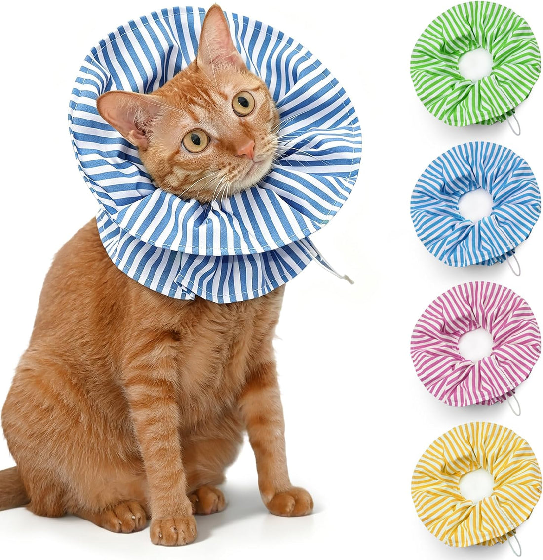 Cat Cone Collar Soft Recovery Collar Adjustable Surgery Cone