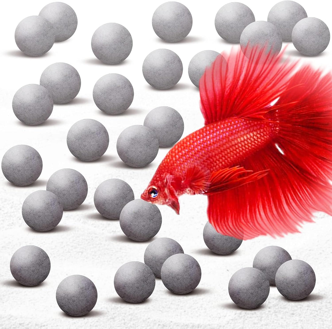 SunGrow Mineral Balls for Betta Water Conditioning, 0.3-Inch, 10 Pack