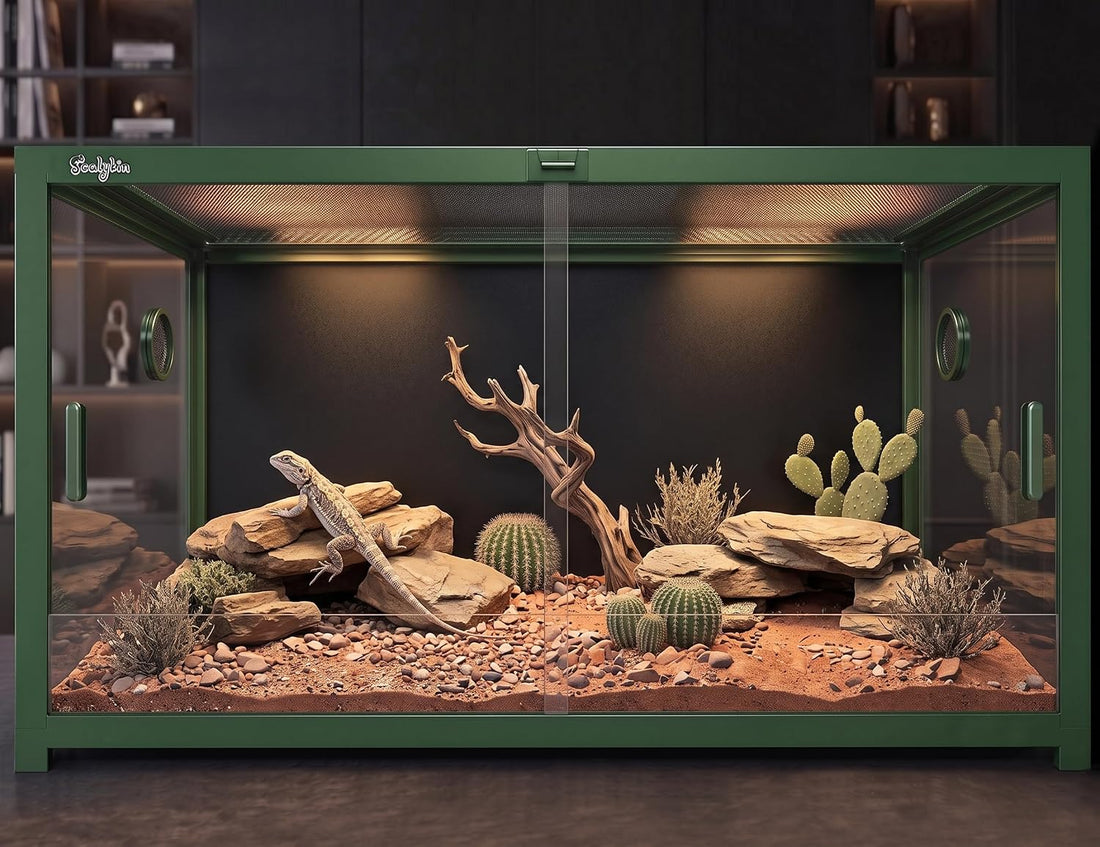 68 Gallon Reptile Tank, Reptile Enclosure Front Sliding Door