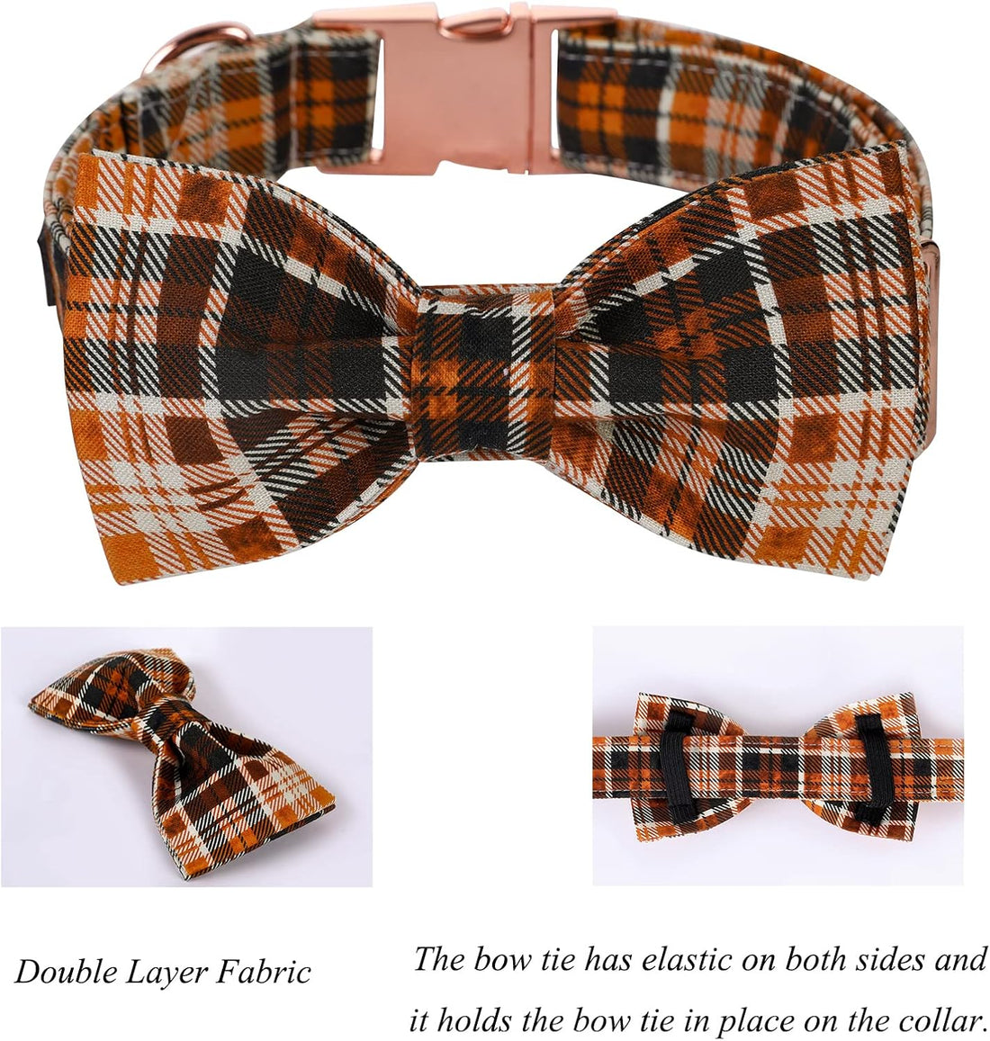 Lionet Paws Halloween Dog Collar with Bowtie