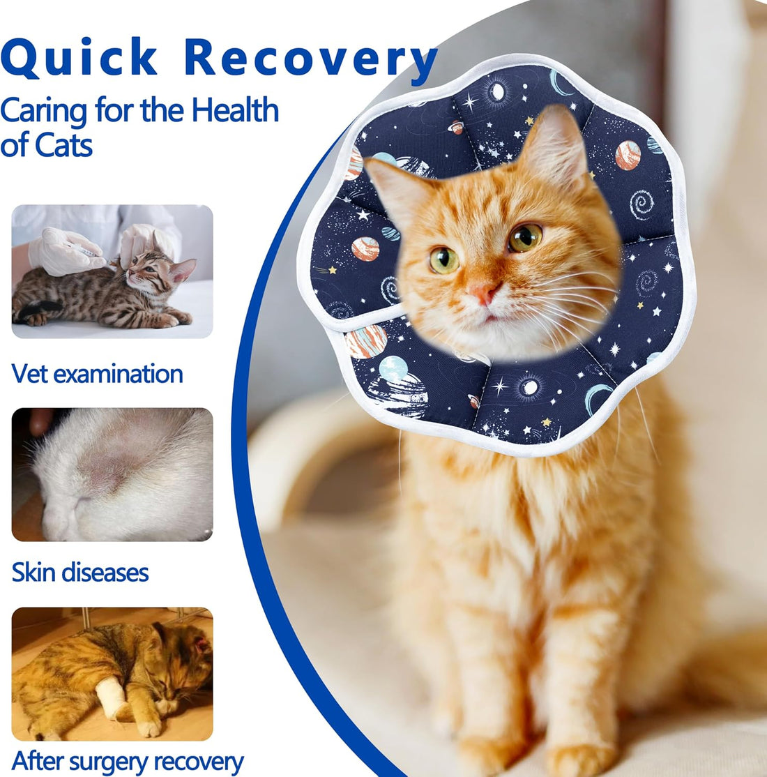 Maiiu Soft Adjustable Cat Cone Collar