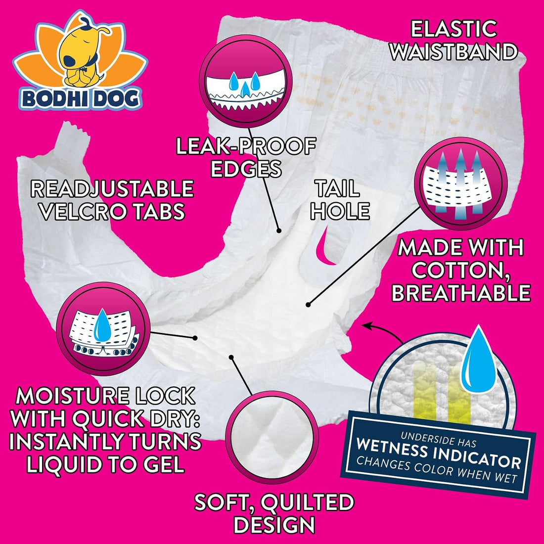 Bodhi Dog Disposable Female Dog Diapers